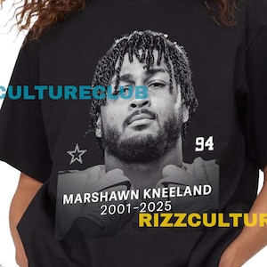 Marshawn Kneeland Shirt RIP Marshawn Kneeland 2001-2021 Kneeland Memorial Shirt Marshawn Kneeland 94 Tribute Shirt Football Fan Tee Gift