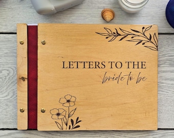 Letters To The Bride Guestbook: Custom Bridal Photo Album, Bridal Shower Book, Hen Party Gift