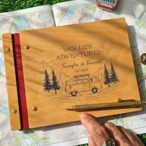 Our Adventure Time Book: Camping Life Travel Scrapbook, Van Life Travelers Photo Booth Album