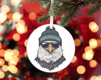 Philadelphia Football Ornament Adler Vintage Dekoration Philly Geschenk Fliegen Adler Weihnachtsandenken