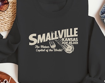 Smallville Kansas Shirt Lustige Meteor Hauptstadt T-Shirt Retro Weltraum Liebhaber Vintage Kleinstadt Geschenk