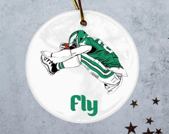 Saquon Barkley Hurdle Ornament Philadelphia Football Dekor Fliegen Adler fliegen Andenken Philly Weihnachtsgeschenk