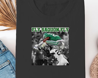 Saquon Barkley Philadelphia Football Shirt Fly Eagles Tee Philly Tshirt Weihnachtsgeschenk für Sportfans Spieltag Bekleidung