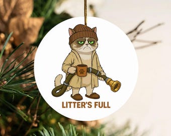 Lustige Grumpy Cat Weihnachtsverzierung Wurf voller Meme Geschenk Feiertags-Dekor-Katzenliebhaber-Andenken