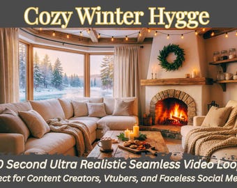 Gemütliches Winter Hygge Ambiente Hintergrund Video | 1080p der 30er Jahre