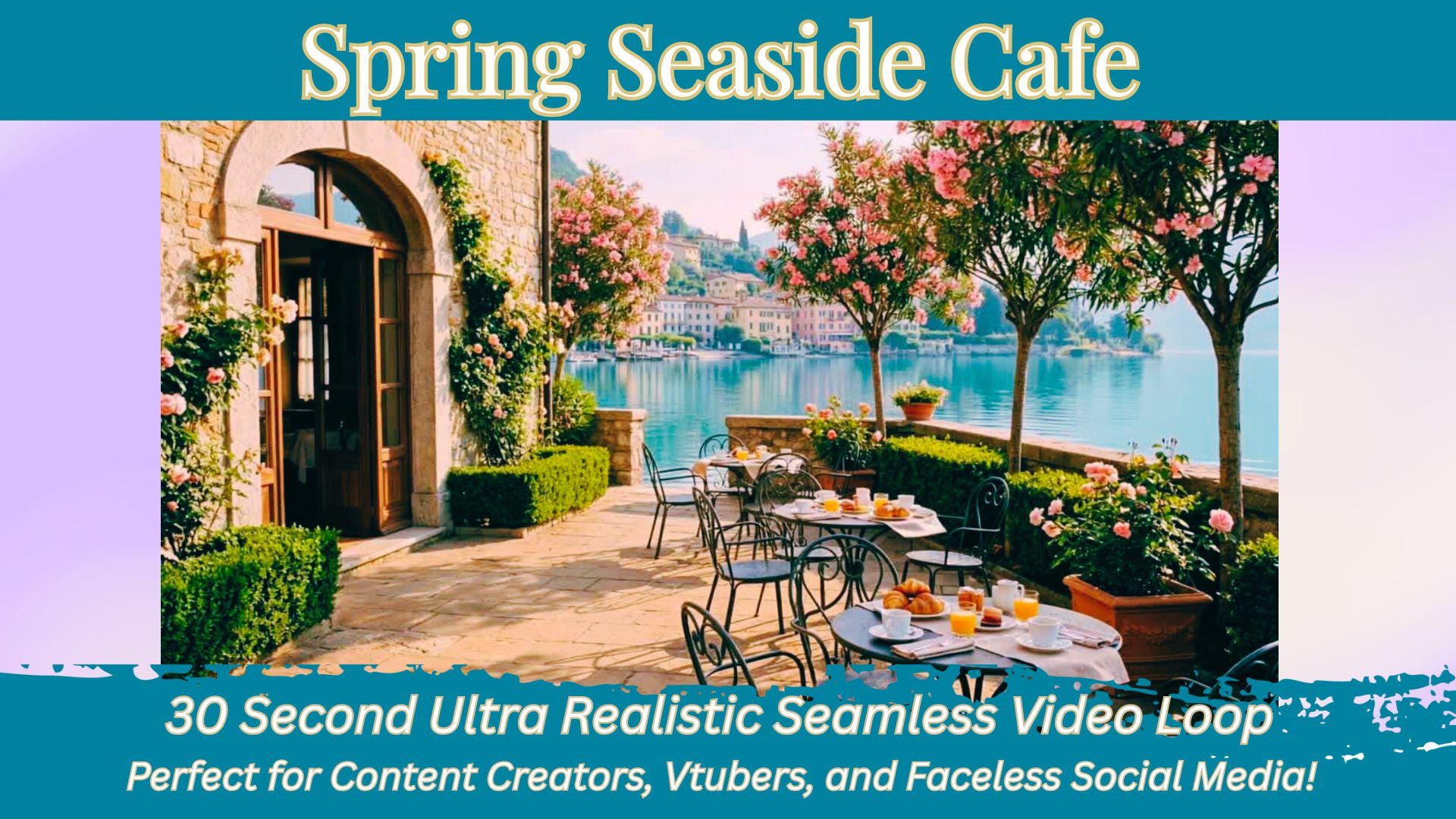 Spring Café Ambience 4-pack | Seamless Loop Background 30s 1080p ...