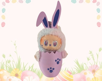 Labubu Osterhasenei Kostüm | Designer Spielzeug Sammlerstück | Süsse Kawaii Osterdeko | 3D gedrucktes Geschenk | ABBILDUNG NICHT INBEGRIFFEN
