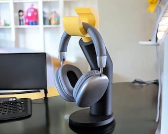 Soporte para auriculares impreso en 3D inspirado en Lego / Soporte para auriculares de juegos / Configuración de sala de juegos / Configuración de oficina