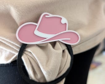 Deslizador de camisa con forma de sombrero de vaquero – Accesorio de estilo western para rodeos y conciertos (impreso en 3D)