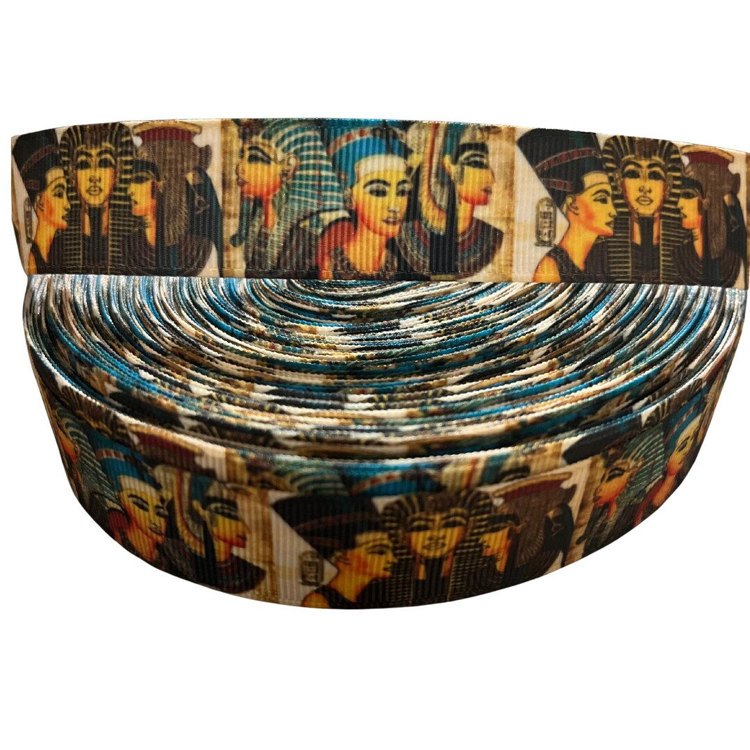 Pharaoh Ribbon Egyptian Pharaoh : Grosgrain Ribbon - 1.5