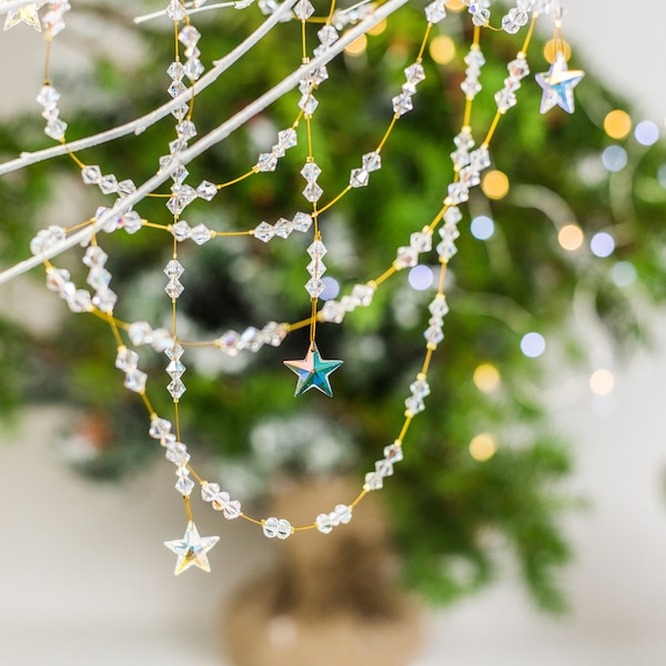 Crystal Garland - Handmade crystal Christmas Garland