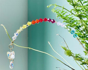 Crystal Butterfly Plant Decoration