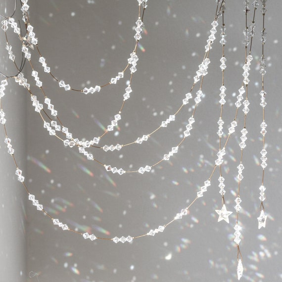 Glass crystal garland outlet