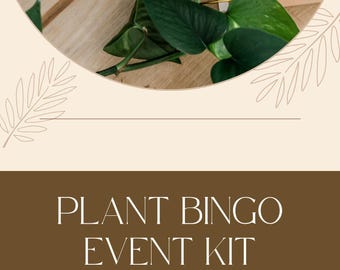 Kit para eventos de Bingo de Plantas / Actividad para Floristerías y Clubes de Jardinería (Descarga instantánea)