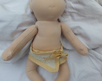 Ready to ship, Weighted, cloth baby doll, preemie baby, doll therapy