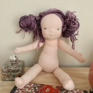 PDF Waldorf Doll and Hair Pattern-Doll Pattern and Tutorial-Doll Pattern for 35cm/14 inch doll-Doll Hair Pattern and Tutorial-Download