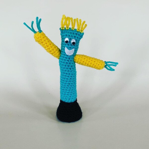 Wacky Waving Arm Flailing Tube Man - Crocheted - Amigurumi