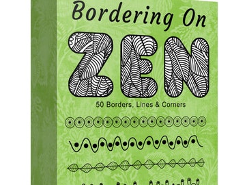 50 Stunning Zentangle Inspired Borders to add a little flair to your journal and planner designs, downloadable, digital files