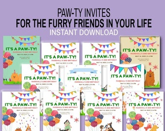 It's PAW-TY Time! Invites for Fun Times With Your Favourite Furry Friends!