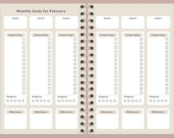 Digital Study Planner | Journal, GoodNotes and Notability compatible, Instant Download, Organizer for Tablet or Mobile