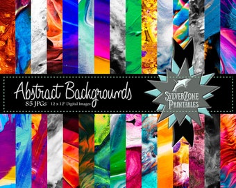 Gorgeous Abstract Background Papers – For Scrapbooking, Planners, Journals And More, Instant Digital Download