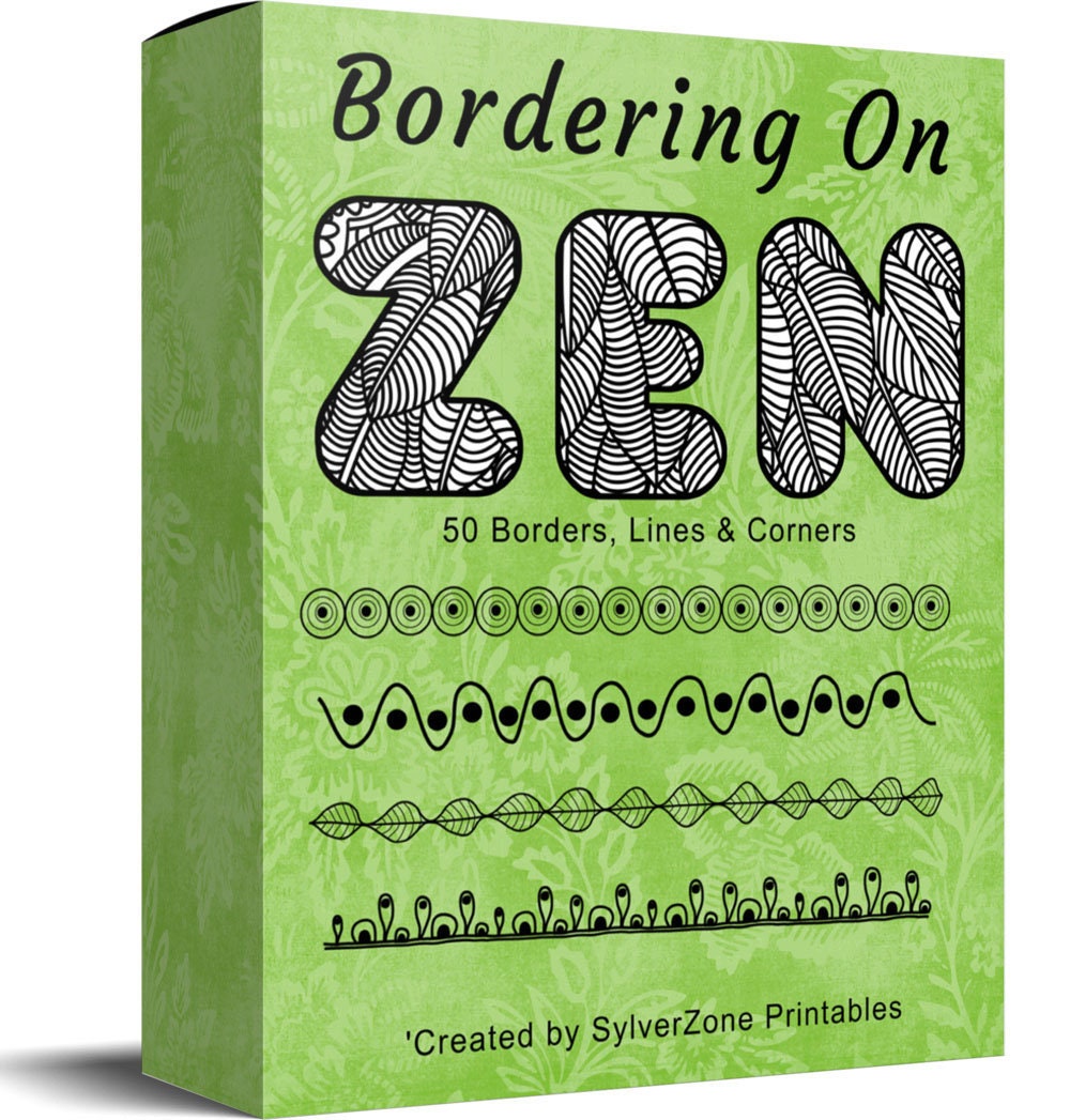 50 Stunning Zentangle Inspired Borders to Add a Little Flair to Your ...