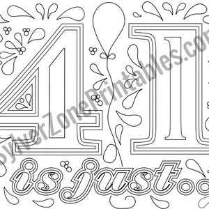 Ten Birthday Card Templates 40s to print and customize as your own. Many variables included. Downloadable, digital files image 5