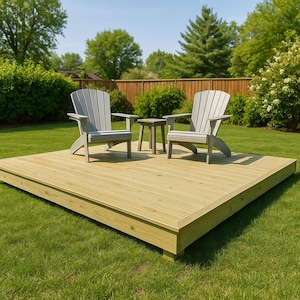 DIY Easy 12&#39;x12&quot; Free Standing Deck Plans Easy to follow!