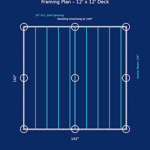 12 X 12 Deck Plans