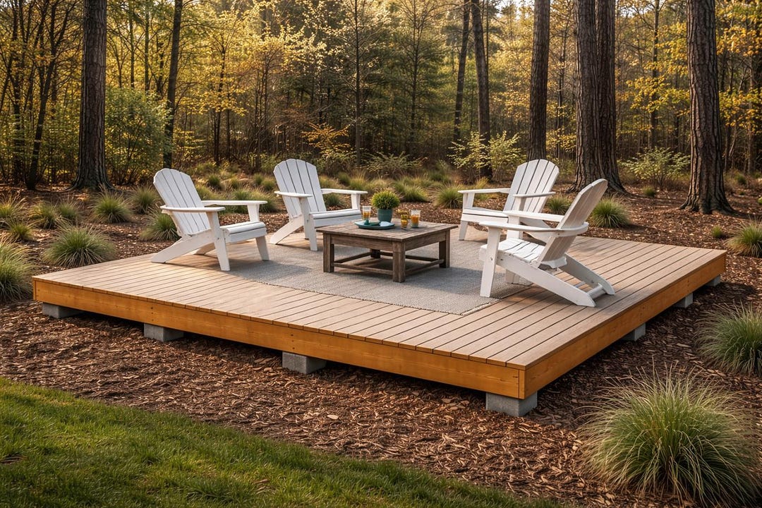 DIY Easy 16'x16' Free Standing Deck Plans Easy to Follow! Backyard ...