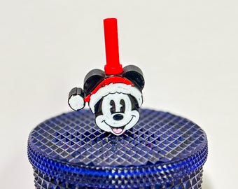 Holiday Mickey Cup Charm – Disney Christmas Straw Topper