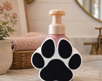 Paw Print Soap Bottle Holder for Bath & Body Works Foaming Hand Soap