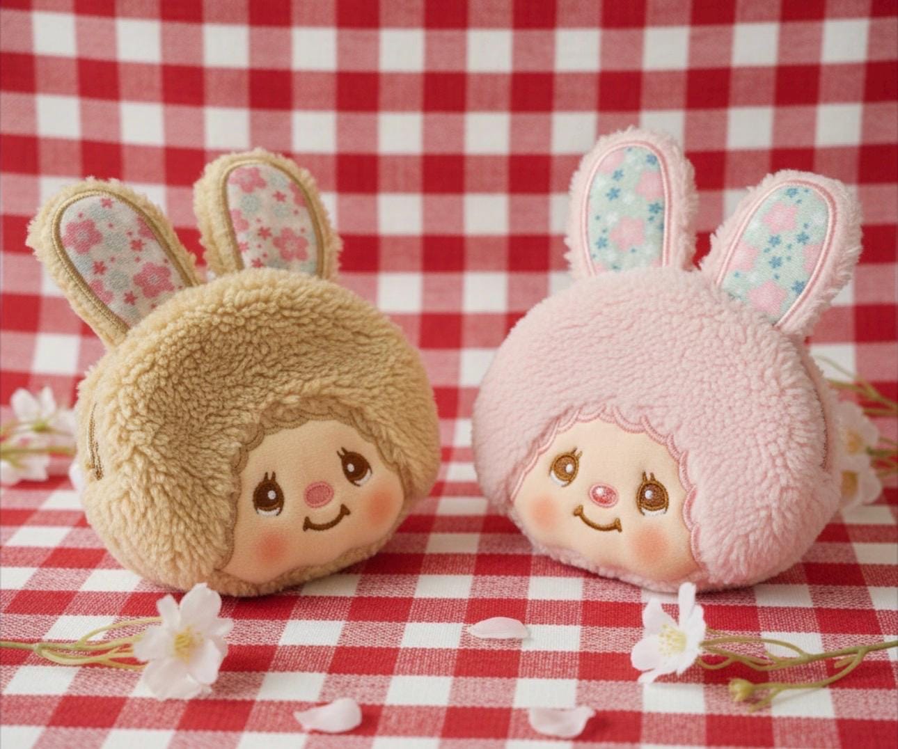希少　モンチッチ ぬいぐるみウサギの耳 うさぎバニーラメ入りピンクキーホルダー もこもこバニー モンチッチ／チムたん | モンチッチホームページへ