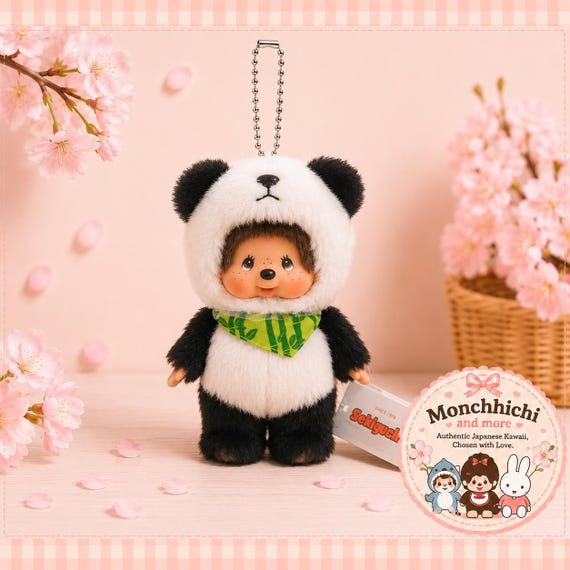 Monchhichi Standing Panda Keychain / Bag Charm - Etsy