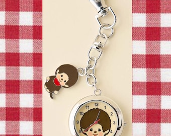 ヴィンテージ セクグチ モンチッチ 男の子 よだれかけ付き 高さ11