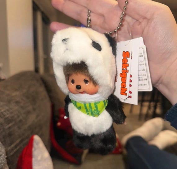 Monchhichi Standing Panda Keychain / Bag Charm - Etsy