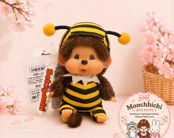 Authentic Sekiguchi Monchhichi Bumblebee Keychain | Japan
