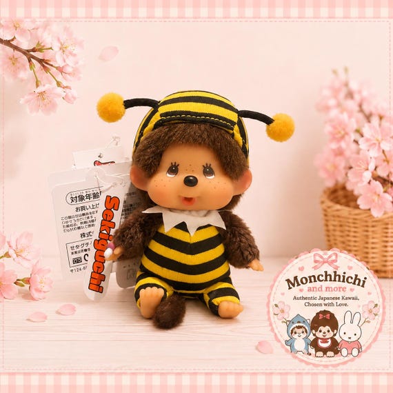 Sekiguchi Monchhichi Bee Plush モンチッチ ハチ 245956-2-