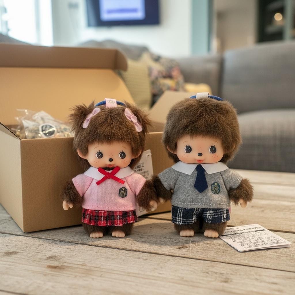 Blue Monchhichi - Etsy