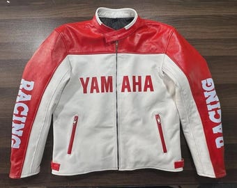 Yamaha Racing Motorbike Leather Jacket New Yamaha Motorcycle Biker Leather Jacket
