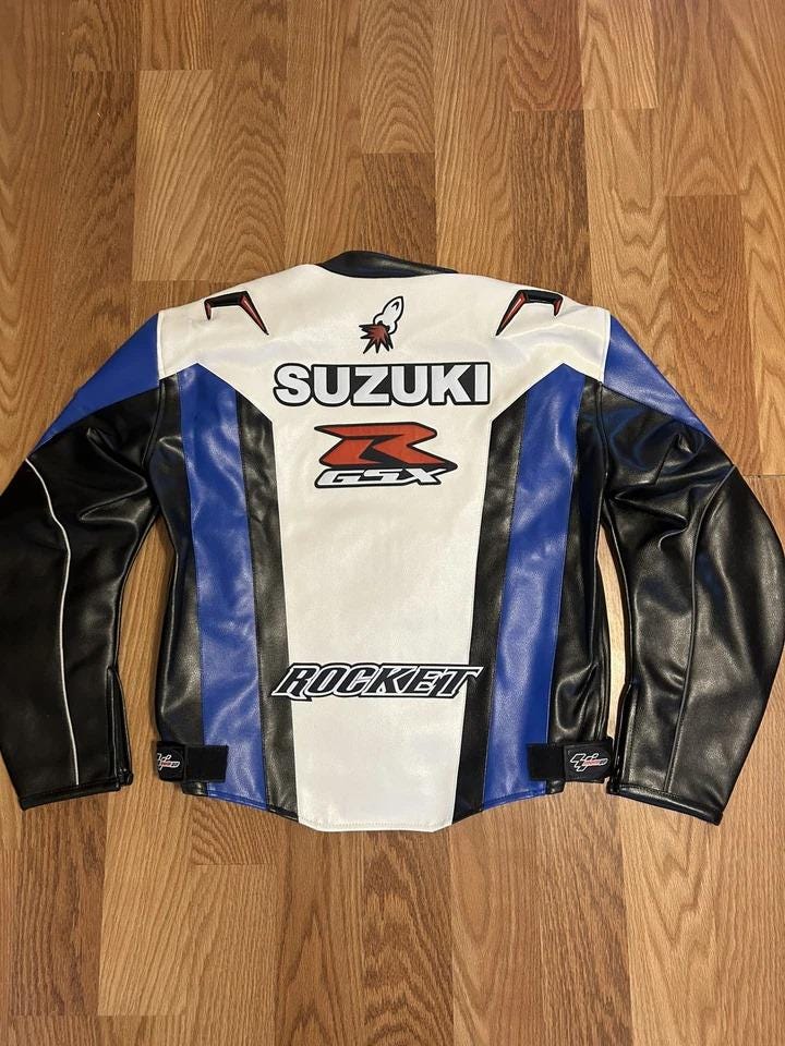 Suzuki YOSHIMURA Motorbike Leather Jacket New Suzuki Biker Leather