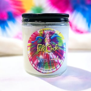 Patchouli Cederwood  Scented Soy Candle | Hippyland | Full Circle Candles