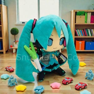 Hatsune Miku Plush Doll | Kawaii Anime Stuffed Animal Collectible Toy image 5