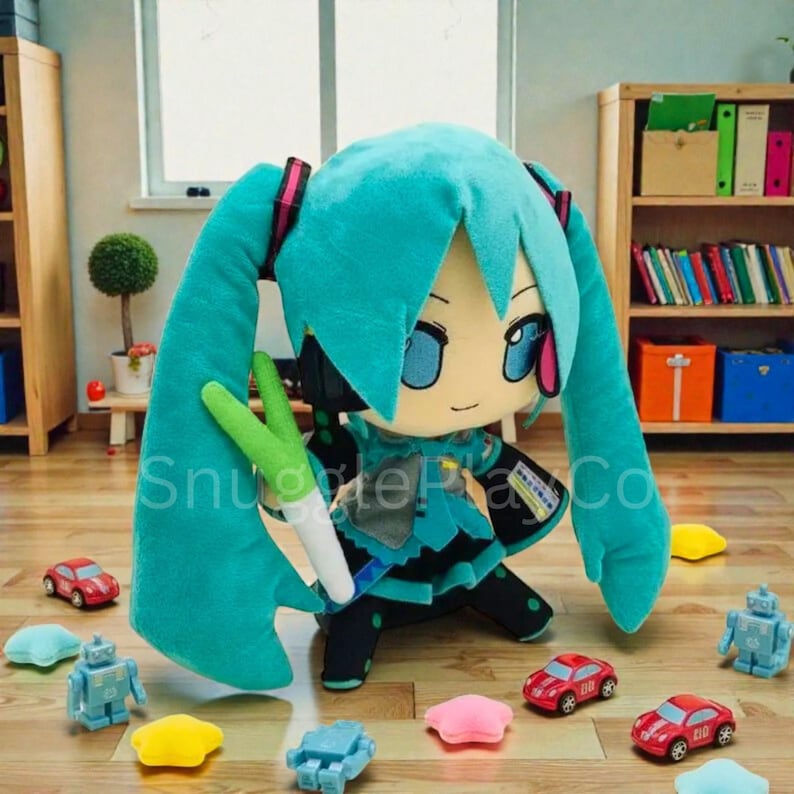 Hatsune Miku Plush Doll | Kawaii Anime Stuffed Animal Collectible Toy image 5