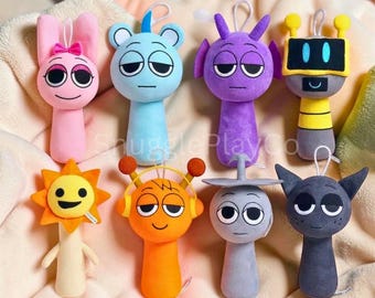 Sprunki Plush Doll, 20cm Cartoon Game Character Keychain