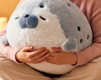 Kawaii Seal Plush Toy, Soft Squishy Stuffed Animal, Cozy Room Decor