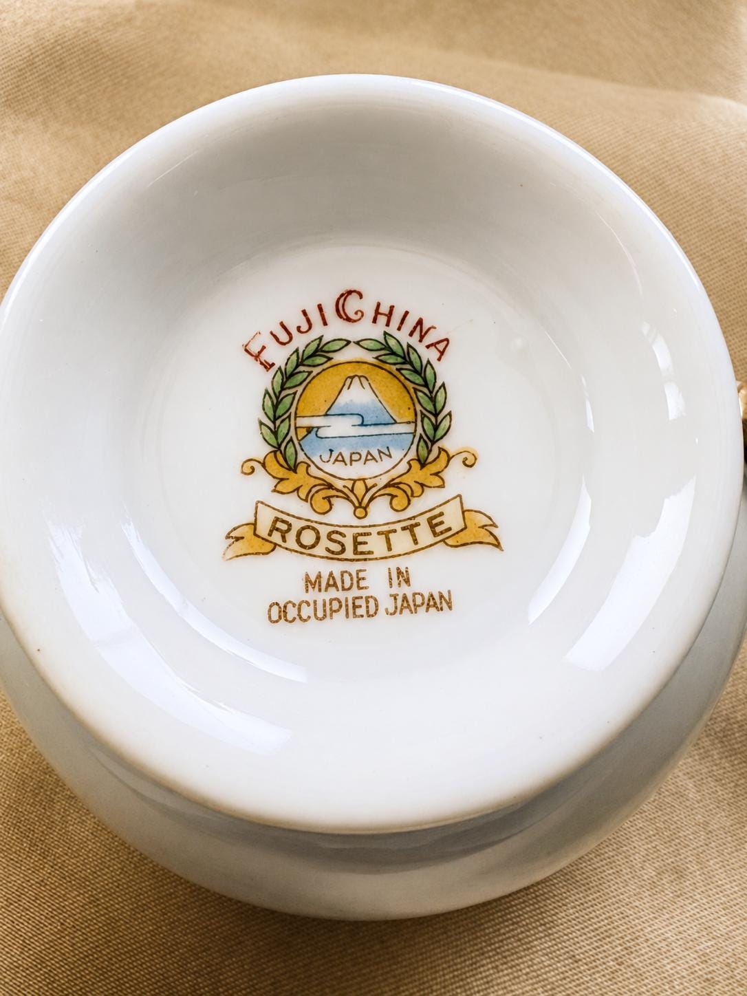 Occupied Japan China Set – Fuji Fine China “rosette” – 90-piece
