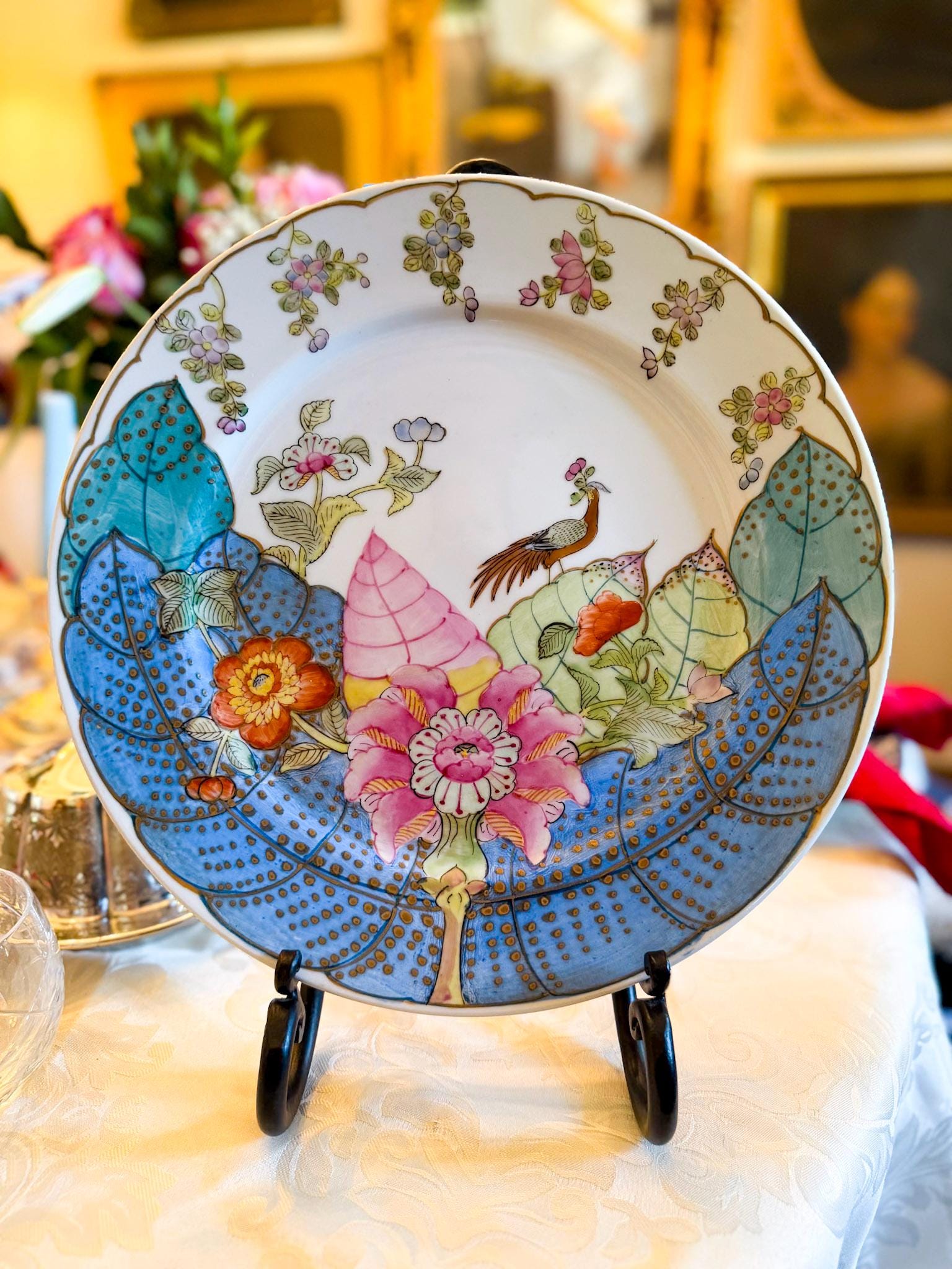 Chinese Porcelain Tobacco Leaf