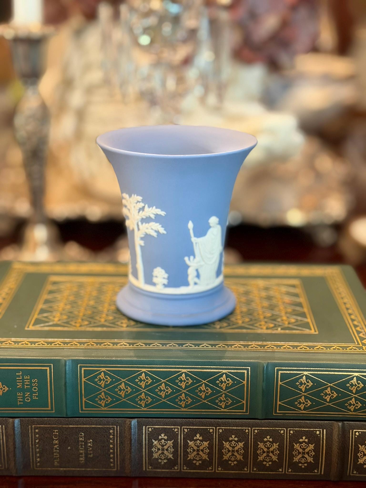 Wedgwood Jasperware Blue Vase - Etsy