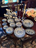 Vintage Enoch Wedgwood Liberty Blue Ironstone Blue & White Transferware Collection made is Staffordshire England